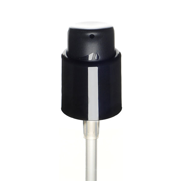20-410 BLACK SMOOTH STRAIGHT SIDE ARIA LOW OUTPUT DISPENSING PUMP - 0.17ML OUTPUT