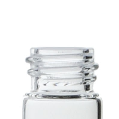1DRAM FLINT GLASS TYPE 1 CLEAR BOROSILICATE 15 X 45 VIAL ROUND  WITH 13-425 NECK FINISH-detail image