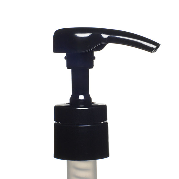 28-410 BLACK SMOOTH SIDE SHOWERGUARD HIGH OUTPUT LOTION PUMP (4ML OUTPUT)-detail image