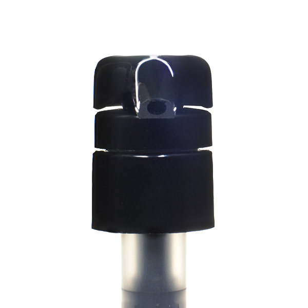 28-410 BLACK SMOOTH SIDE SHOWERGUARD HIGH OUTPUT LOTION PUMP (4ML OUTPUT)-detail image