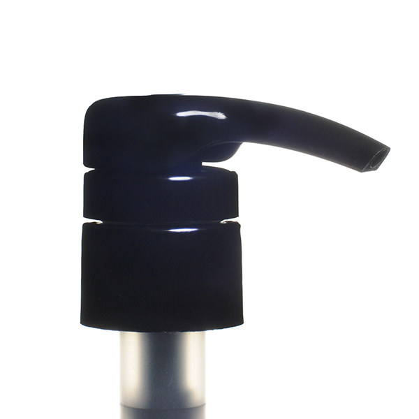 28-410 BLACK SMOOTH SIDE SHOWERGUARD HIGH OUTPUT LOTION PUMP (4ML OUTPUT)-detail image