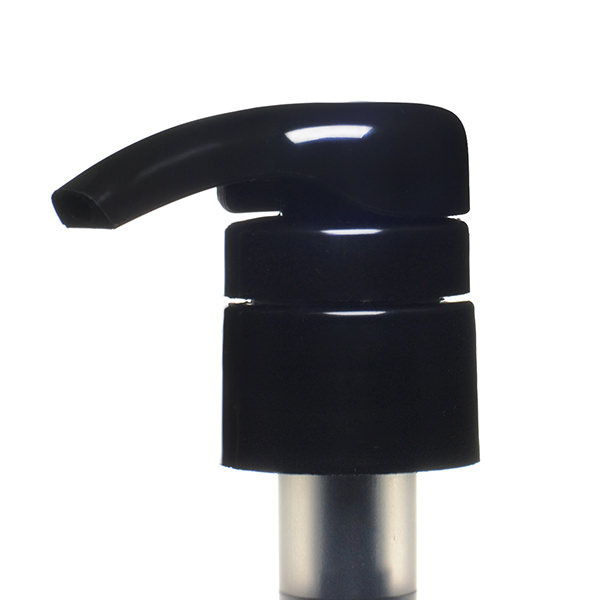 28-410 BLACK SMOOTH SIDE SHOWERGUARD HIGH OUTPUT LOTION PUMP (4ML OUTPUT)-detail image