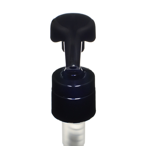 28-410 BLACK SMOOTH SIDE SHOWERGUARD HIGH OUTPUT LOTION PUMP (4ML OUTPUT)-detail image
