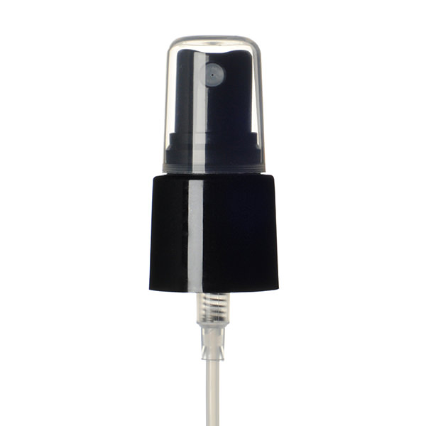 22-415 BLACK SMOOTH SIDE MARK VI FINE MIST SPRAYER WITH CLEAR ROUND HOOD; 0.14ML OR 0.16ML OUTPUT