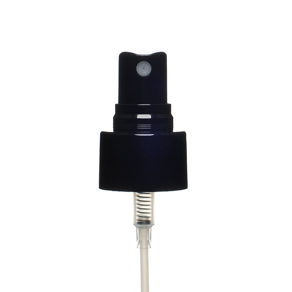 24-410 BLACK SMOOTH SIDE MARK VI FINE MIST SPRAYER WITH CLEAR ROUND HOOD - 0.16ML OUTPUT-detail image