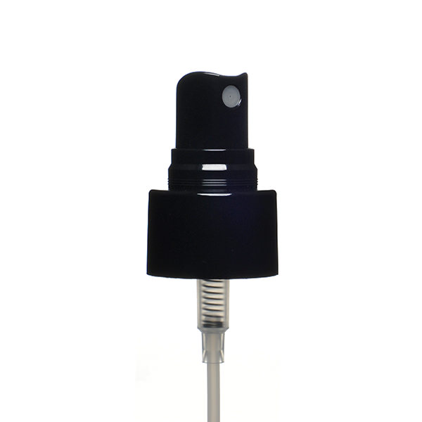 24-410 BLACK SMOOTH SIDE MARK VI FINE MIST SPRAYER WITH CLEAR ROUND HOOD - 0.16ML OUTPUT-detail image