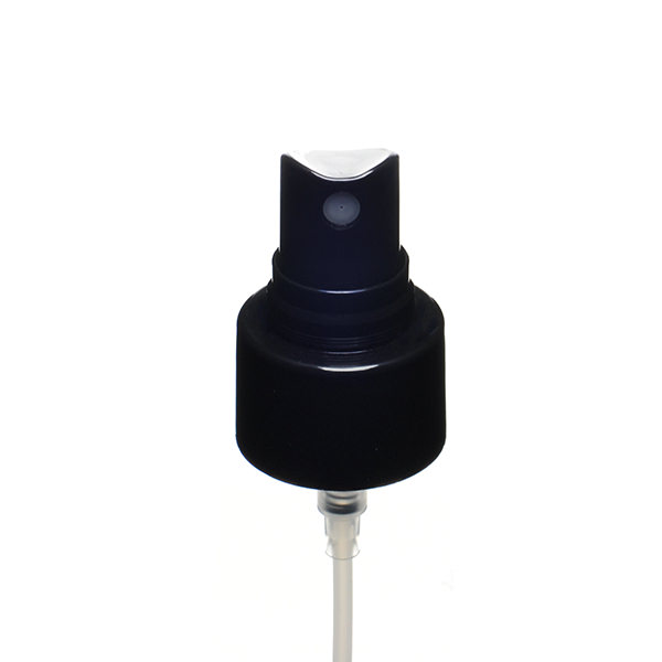 24-410 BLACK SMOOTH SIDE MARK VI FINE MIST SPRAYER WITH CLEAR ROUND HOOD - 0.16ML OUTPUT-detail image
