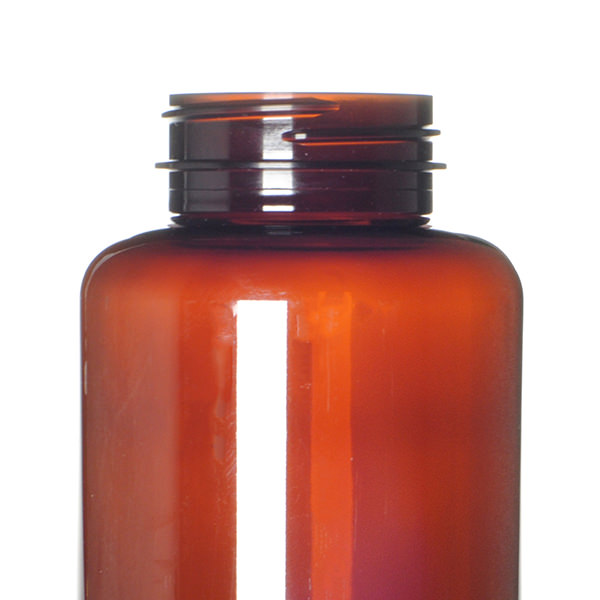 300CC AMBER PET WIDE MOUTH ROUND - 45-400 NECK-detail image
