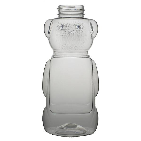 15OZ CLEAR PLASTIC BOTTLE HONEY BEAR 2-PANEL - 38-400 NECK-detail image