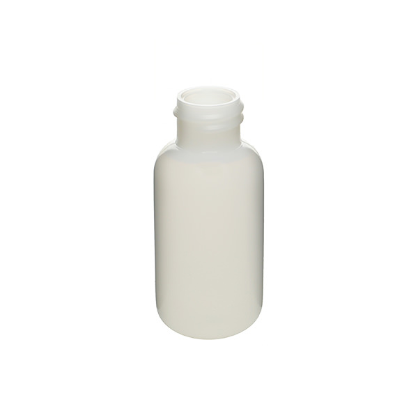 1OZ NATURAL HDPE  BOSTON ROUND  WITH 20-410 NECK FINISH