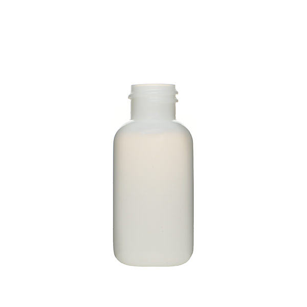 1OZ NATURAL HDPE  BOSTON ROUND  WITH 20-410 NECK FINISH-detail image