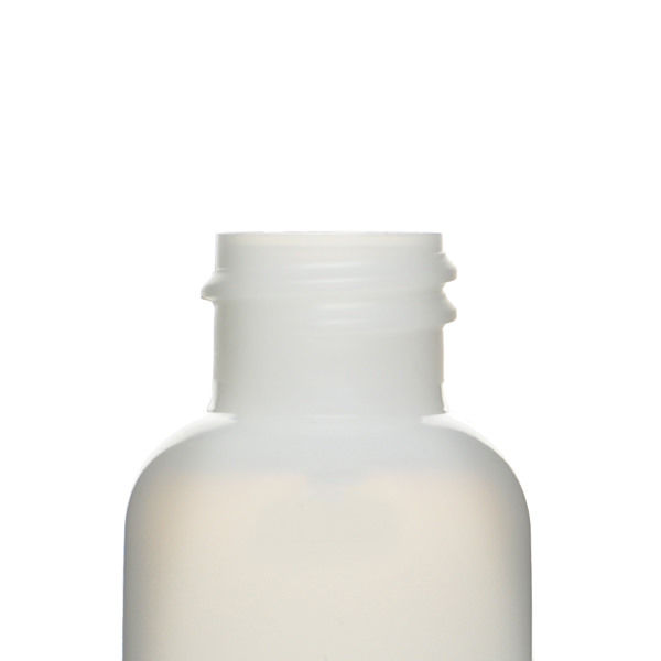 1OZ NATURAL HDPE  BOSTON ROUND  WITH 20-410 NECK FINISH-detail image