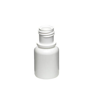 1/4OZ WHITE BOSTON ROUND LDPE PLASTIC BOTTLE - 15-415