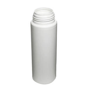 200ML WHITE CLASSIC FOAMER ROUND HDPE PLASTIC BOTTLE - 43MM