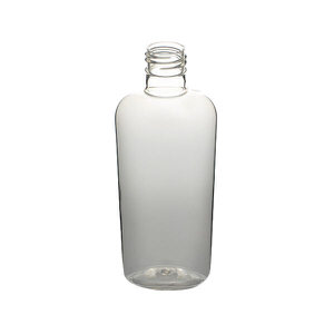 6OZ CLEAR PET CLASSIC OVAL PLASTIC BOTTLE - 24-415 NECK