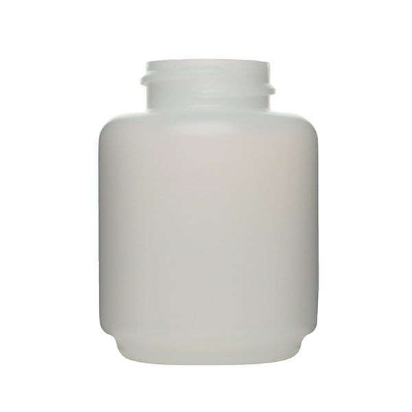 2OZ NATURAL PEDESTAL ROUND HDPE PLASTIC BOTTLE - 28-400-detail image