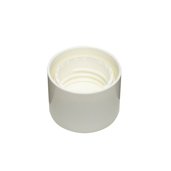 24-410 WHITE SMOOTH SIDE / SMOOTH TOP 2OZ CYLINDER DOME SHARP CAP WITH F217 LINER-detail image