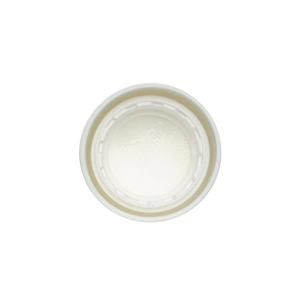20-410 WHITE SMOOTH SIDE / SMOOTH TOP 1OZ CYLINDER TALL DOME CAP WITH F217 LINER-detail image