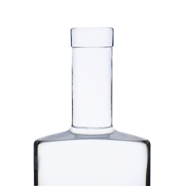 750 ml Clear Glass St. Louis Oval Liquor Bottle 21.5 mm Bar Top Neck Finish