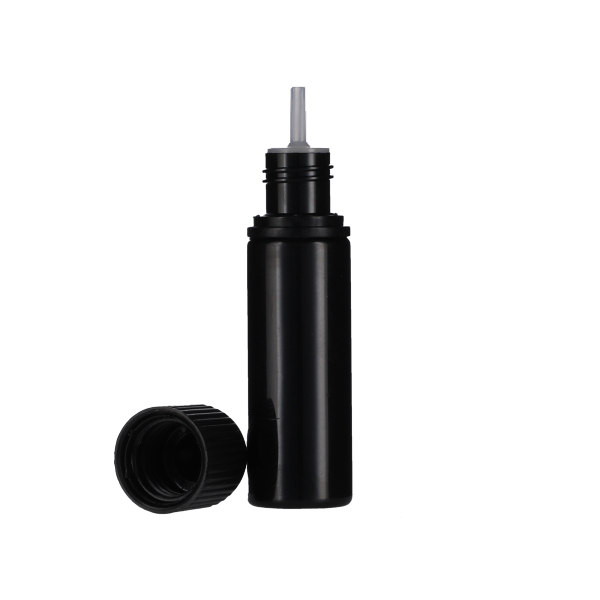 15ML BLACK PET UNICORN BOTTLE WITH BLACK CR TAMPER EVIDENT BREAK-OFF BAND CLOSURE-detail image