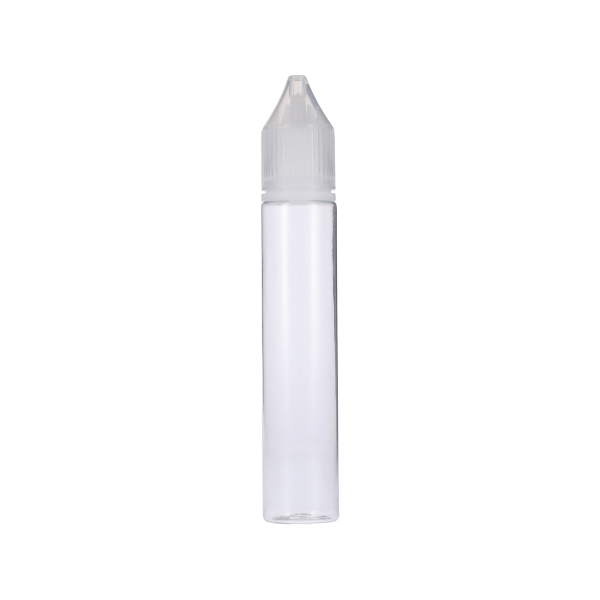 30ML CLEAR PET UNICORN BOTTLE WITH NATURAL CR TAMPER EVIDENT BREAK-OFF BAND CLOSURE