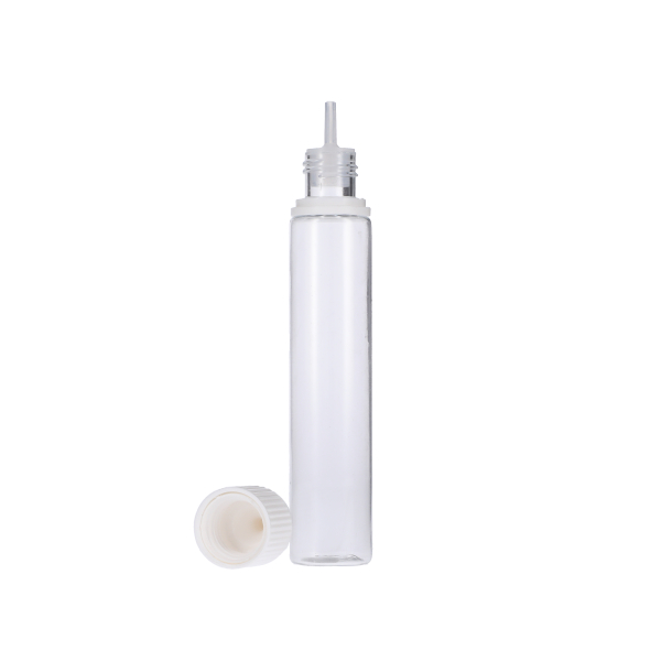 30ML CLEAR PET UNICORN BOTTLE WITH WHITE CR TAMPER EVIDENT BREAK-OFF BAND CLOSURE-detail image
