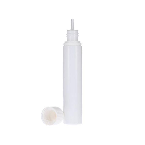 30ML WHITE PET UNICORN BOTTLE WITH WHITE CR TAMPER EVIDENT BREAK-OFF BAND CLOSURE-detail image