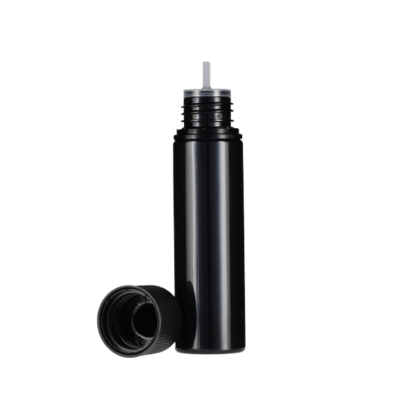 60ML BLACK PET UNICORN BOTTLE WITH BLACK CR TAMPER EVIDENT BREAK-OFF BAND CLOSURE-detail image