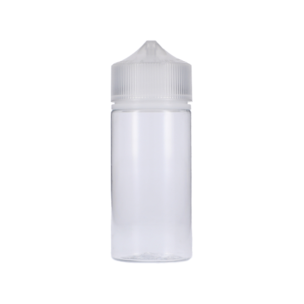 100ML CLEAR PET UNICORN BOTTLE WITH NATURAL CR TAMPER EVIDENT BREAK-OFF BAND CLOSURE