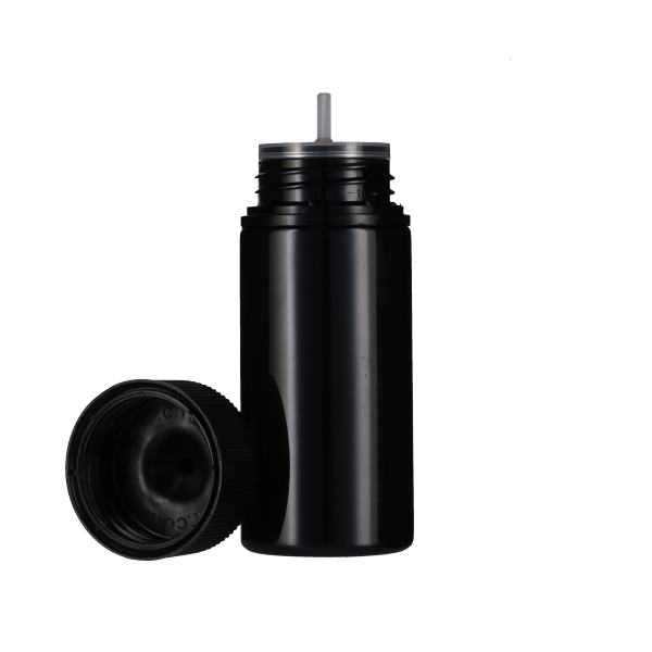 100ML BLACK PET UNICORN BOTTLE WITH BLACK CR TAMPER EVIDENT BREAK-OFF BAND CLOSURE-detail image