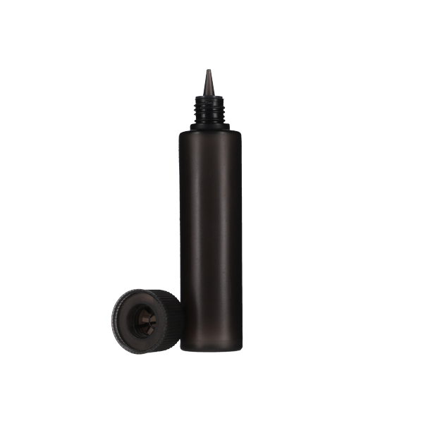 60ML TRANSLUCENT BLACK LDPE UNICORN BOTTLE WITH BLACK CR CLOSURE-detail image
