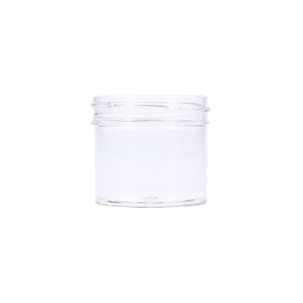 2OZ CLEAR PS STRAIGHT-SIDED PLASTIC JAR - 53-400-detail image