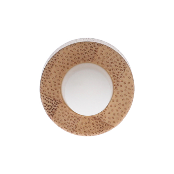 18-400 WHITE PP BAMBOO SHELL CHILD RESISTANT TEXT TOP - 7 X 66MM STRAIGHT ROUND SERUM GLASS PIPETTE WHITE NBR BULB-detail image