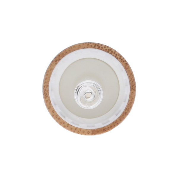 18-400 WHITE PP BAMBOO SHELL CHILD RESISTANT TEXT TOP - 7 X 66MM STRAIGHT ROUND SERUM GLASS PIPETTE WHITE NBR BULB-detail image
