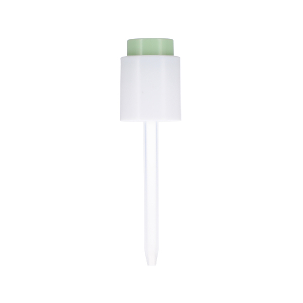 20-410 WHITE PP GREEN BUTTON DRAW DROPPER ASSEMBLY 6.5MM X 73MM PIPPETTE 1.5MM ORIFICE 0.2CC OUTPUT