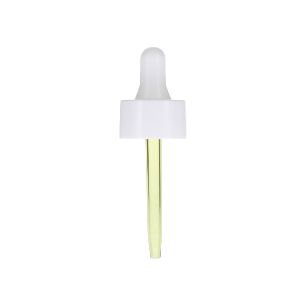 20-410 WHITE SMOOTH SIDE DOUBLE WALL PET PCR COLLAR WHITE SILICON BULB 6.5 X73MM POINTED TAPERED PET PCR PIPETTE