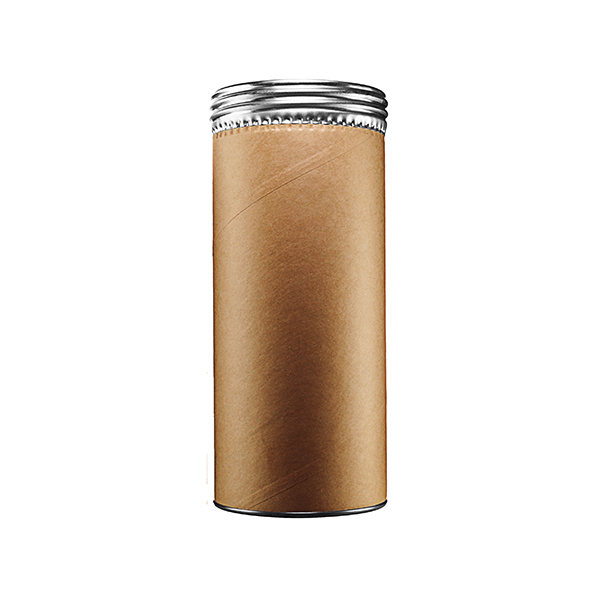 2.5IN X 6.5IN FIBERBOARD BODY MAILER TUBE WITH METAL SCREW CAP AND BASE-detail image