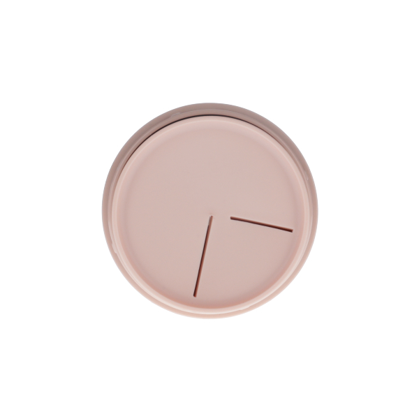 50ML NUDE MATTE PP ROTATING SCRAPING STICK ROUND DUAL DISPENSE SLITS - PP OVERCAP-detail image
