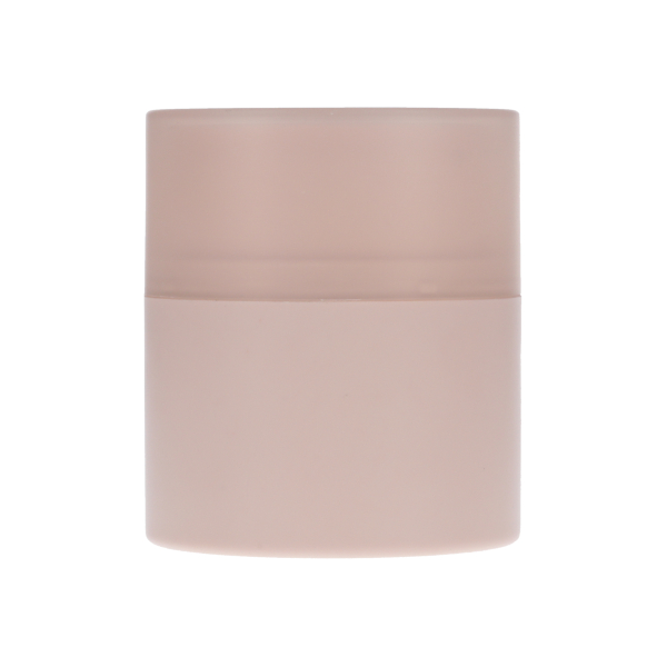 50ML NUDE MATTE PP ROTATING SCRAPING STICK ROUND DUAL DISPENSE SLITS - PP OVERCAP