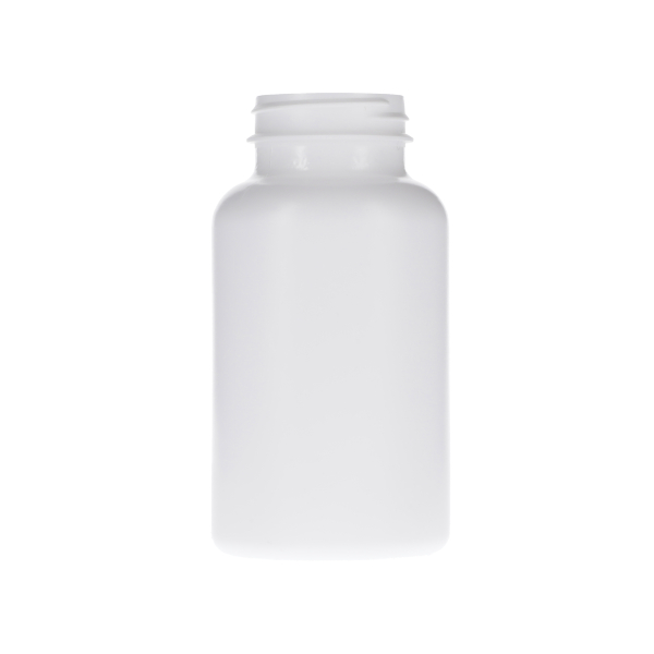 300CC WHITE HDPE PACKER BOTTLE ROUND - 45-400 NECK