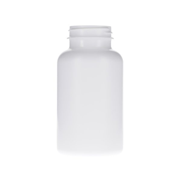 300CC WHITE HDPE HEAVY GRAM PACKER BOTTLE ROUND - 45-400 NECK