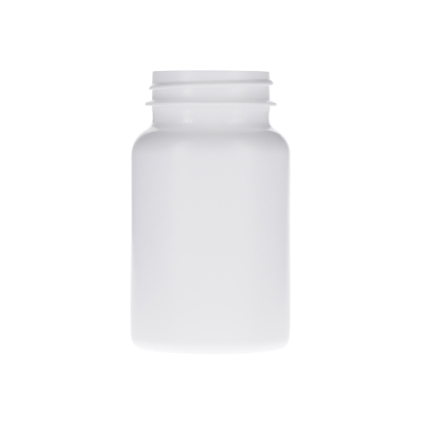 180CC WHITE HDPE HEAVY GRAM PACKER BOTTLE ROUND - 45-400 NECK