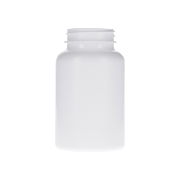 225CC WHITE HDPE HEAVY GRAM PACKER BOTTLE ROUND - 45-400 NECK