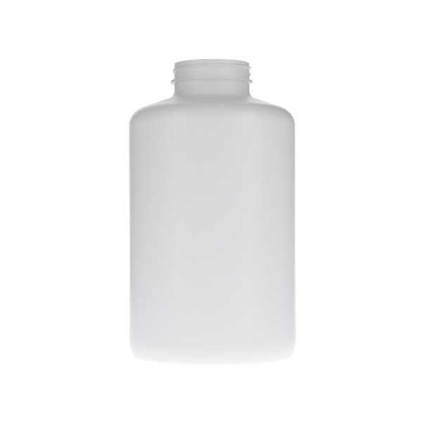 1250CC WHITE HDPE PACKER BOTTLE ROUND - 53-400 NECK-detail image