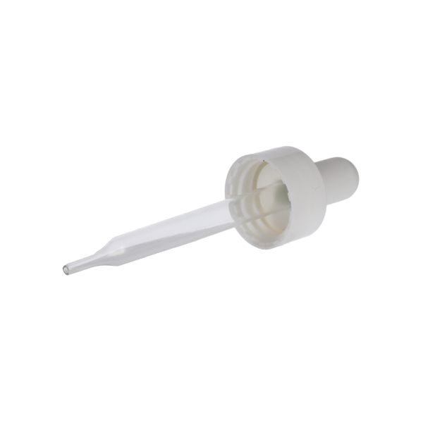 20-400 WHITE PP WHITE NBR BULB - 76MMX7MM GLASS PIPETTE STRAIGHT TIP 1MM ORIFICE-detail image