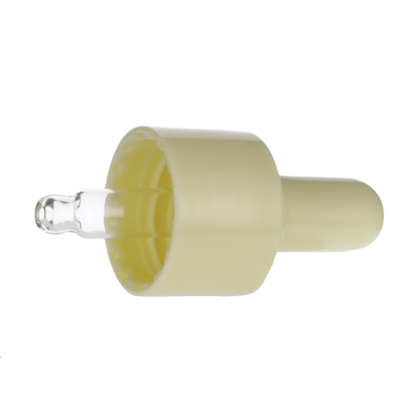 5ML YELLOW SPRAY GLASS 20-410 YELLOW SILICON BULB PP COLLAR 36MM X 7MM GLASS PIPETTE 2MM ORIFICE-detail image