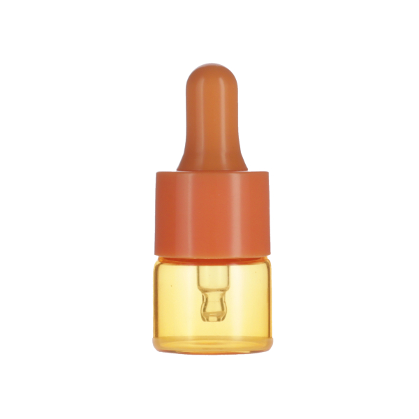 5ML ORANGE SPRAY GLASS 20-410 ORANGE SILICON BULB PP COLLAR 36MM X 7MM GLASS PIPETTE 2MM ORIFICE-detail image