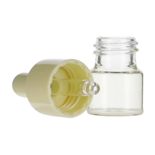 5ML YELLOW SPRAY GLASS 20-410 YELLOW SILICON BULB PP COLLAR 36MM X 7MM GLASS PIPETTE 2MM ORIFICE-detail image
