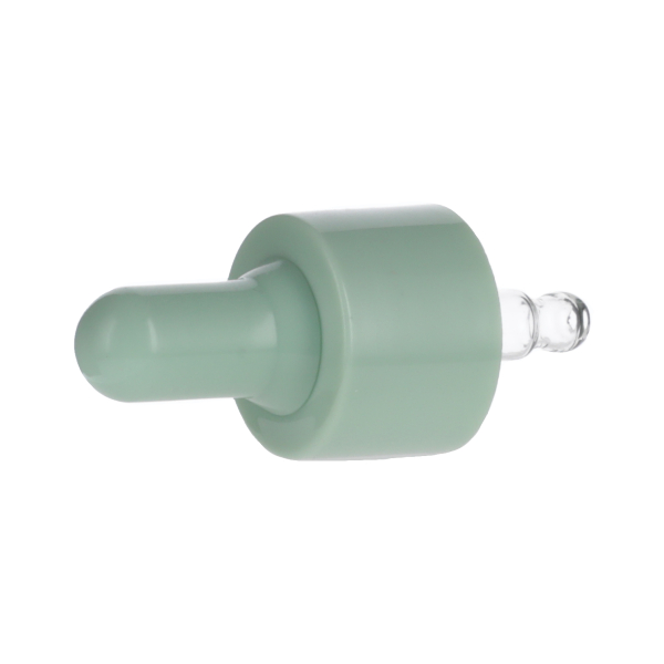 5ML SEAFOAM GREEN SPRAY GLASS 20-410 SEAFOAM GREEN SILICON BULB PP COLLAR 36MM X 7MM GLASS PIPETTE 2MM ORIFICE-detail image