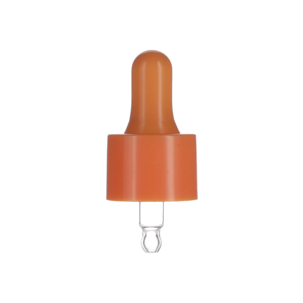 5ML ORANGE SPRAY GLASS 20-410 ORANGE SILICON BULB PP COLLAR 36MM X 7MM GLASS PIPETTE 2MM ORIFICE-detail image